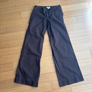 Vintage GAP y2k brown low rise wide leg cotton pants